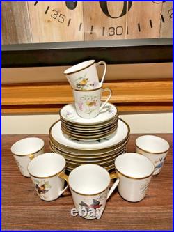 Hutschenreuther Selb Bavaria Porcelain Bird Set Audubon Drawings 23 Pieces