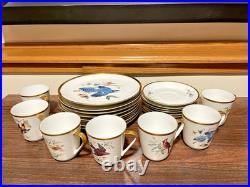 Hutschenreuther Selb Bavaria Porcelain Bird Set Audubon Drawings 23 Pieces