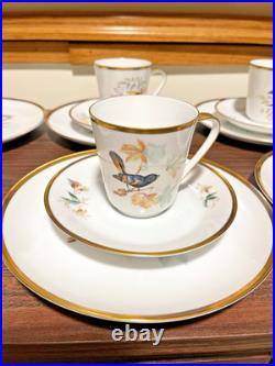 Hutschenreuther Selb Bavaria Porcelain Bird Set Audubon Drawings 23 Pieces