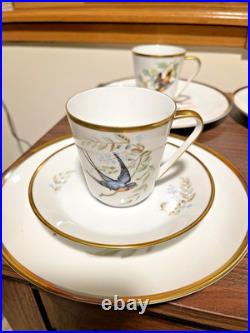Hutschenreuther Selb Bavaria Porcelain Bird Set Audubon Drawings 23 Pieces
