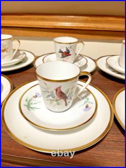 Hutschenreuther Selb Bavaria Porcelain Bird Set Audubon Drawings 23 Pieces