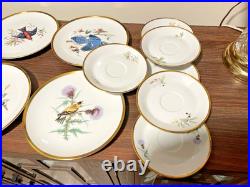 Hutschenreuther Selb Bavaria Porcelain Bird Set Audubon Drawings 23 Pieces