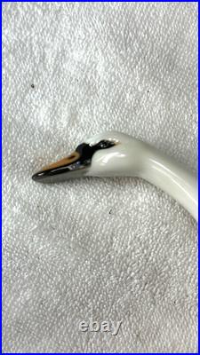 Hutschenreuther Swan Porcelain Figurine by Hans Achtziger Vintage Germany 1950s