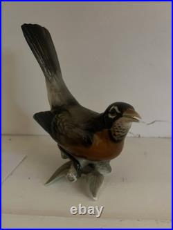 Hutschenreuther bird figurine robin Gunther Granget approx. 17.5 cm H