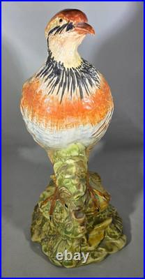 Italian Bassano Ceramic porcelain Bird Pheasant 11.5 Tall