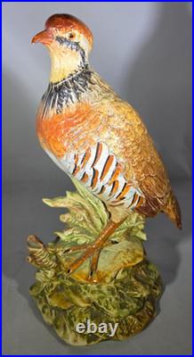 Italian Bassano Ceramic porcelain Bird Pheasant 11.5 Tall