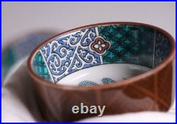 Japanese Kutani Ware Porcelain Cups 2.4inch Set of 5 Bird Motif Seiko Kiln