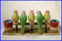 Jeanne Reeds Newport Budgies Parakeets Porcelain Statue Preservation Society