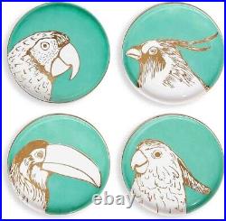 Jonathan Adler Aviaria Porcelain Bird Coasters Set New in Box Rare
