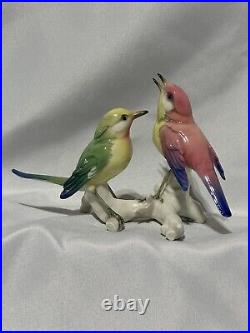 KARL ENS Germany Porcelain Birds on a Branch Vintage