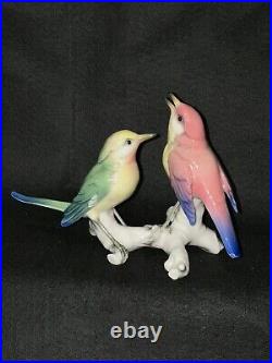 KARL ENS Germany Porcelain Birds on a Branch Vintage