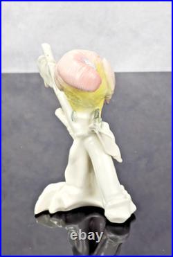 Karl Ens 6778 Porcelain Parakeet Parrot Bird Figurine Pink Rose Yellow Germany