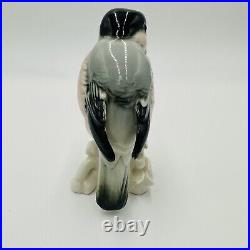 Karl Ens Figurine Bird Bullfinch Germany Antique Porcelain Statue Marked Rare