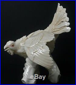 Karl Ens HUGE 12 Tall Porcelain Figurine Statue of a Bird or Grouse PERFECT