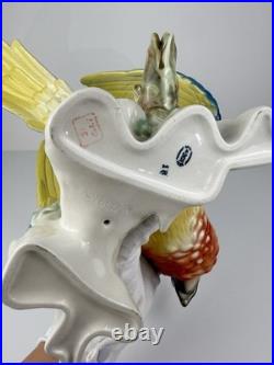 Karl Ens Volkstedt Germany Large Porcelain Macaw Parrot Figurine 18 Vintage