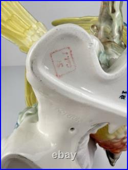 Karl Ens Volkstedt Germany Large Porcelain Macaw Parrot Figurine 18 Vintage