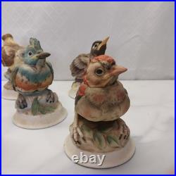 Kelvin's China handpainted birds B-743 Set of Five Japan