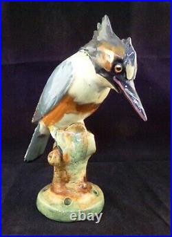King Fisher Statue Weller Pottery Figural