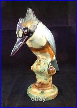 King Fisher Statue Weller Pottery Figural