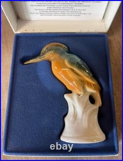 Kingfisher Wagner & Apel 2626, Germany Porcelain Bird Figurine, New In Box