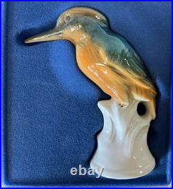 Kingfisher Wagner & Apel 2626, Germany Porcelain Bird Figurine, New In Box