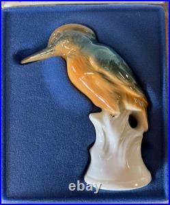 Kingfisher Wagner & Apel 2626, Germany Porcelain Bird Figurine, New In Box