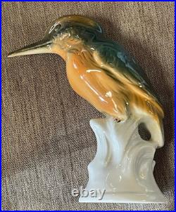 Kingfisher Wagner & Apel 2626, Germany Porcelain Bird Figurine, New In Box