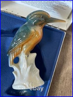 Kingfisher Wagner & Apel 2626, Germany Porcelain Bird Figurine, New In Box