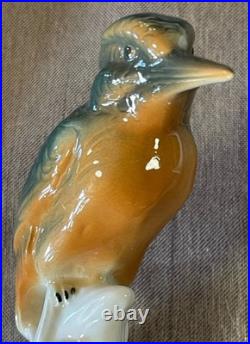 Kingfisher Wagner & Apel 2626, Germany Porcelain Bird Figurine, New In Box