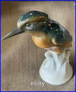 Kingfisher Wagner & Apel 2626, Germany Porcelain Bird Figurine, New In Box