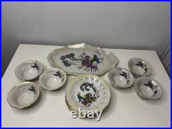 Korosten Porcelain Tea Set, 29 pcs, Bird of Paradise, Vintage USSR