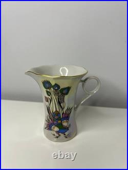 Korosten Porcelain Tea Set, 29 pcs, Bird of Paradise, Vintage USSR