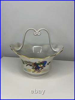 Korosten Porcelain Tea Set, 29 pcs, Bird of Paradise, Vintage USSR