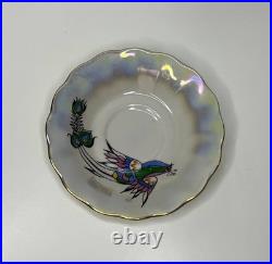 Korosten Porcelain Tea Set, 29 pcs, Bird of Paradise, Vintage USSR