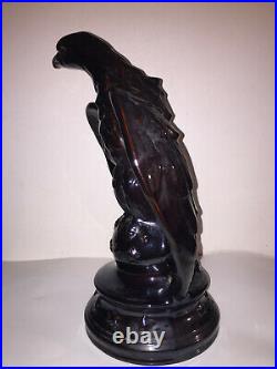 LARGE Hard to Find VINTAGE L. Schmid Pottery 16 Eagle Statue Lamp Fixture EX