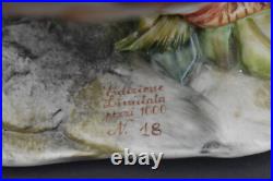 LArge italian capodimonte marked Tosca porcelain pheasant bird colourful statue