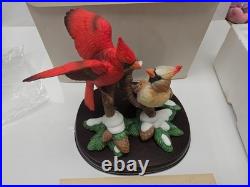 LENOX Nature's Romance Cardinals North American Bird Pairs sculpture NEW n BOX