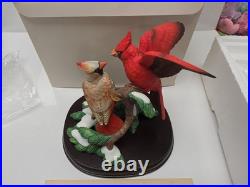 LENOX Nature's Romance Cardinals North American Bird Pairs sculpture NEW n BOX