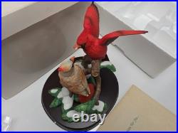 LENOX Nature's Romance Cardinals North American Bird Pairs sculpture NEW n BOX