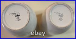 LENOX Simply Fine Chirp Set 2 Canisters Songbirds Blooms Branches Discontinued