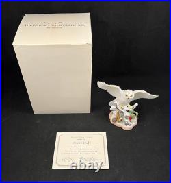 LENOX The Garden Bird Collection SNOWY OWL Porcelain Figurine with Box & COA