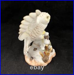 LENOX The Garden Bird Collection SNOWY OWL Porcelain Figurine with Box & COA