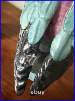 Lady Anne Gordon Signed Ceramic Parrots Pair AG 69 1969 British Studio Pottery