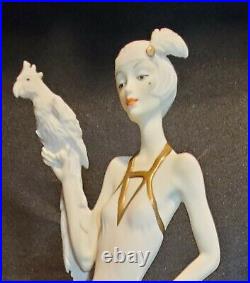 Lady with Parrot Giuseppe Armani Figurine #0393F My Fair Lady Series