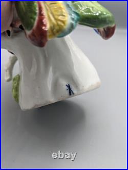 Large 19th C Meissen Samson Porcelain Figurine Bird Cockatoo Rare Marked 8.5