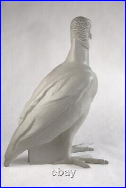 Large Porcelain Fine Art Vulture Committee Sculpture by Jean Schmitt MFA #V2