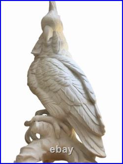 Large Royal Dux Czech Porcelain Parrot Cockatoo Bird Figurine 15