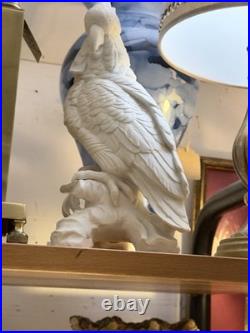 Large Royal Dux Czech Porcelain Parrot Cockatoo Bird Figurine 15