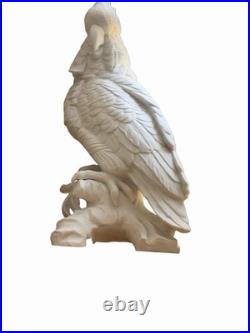 Large Royal Dux Czech Porcelain Parrot Cockatoo Bird Figurine 15