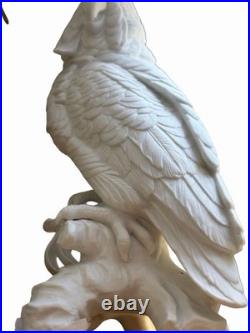 Large Royal Dux Czech Porcelain Parrot Cockatoo Bird Figurine 15